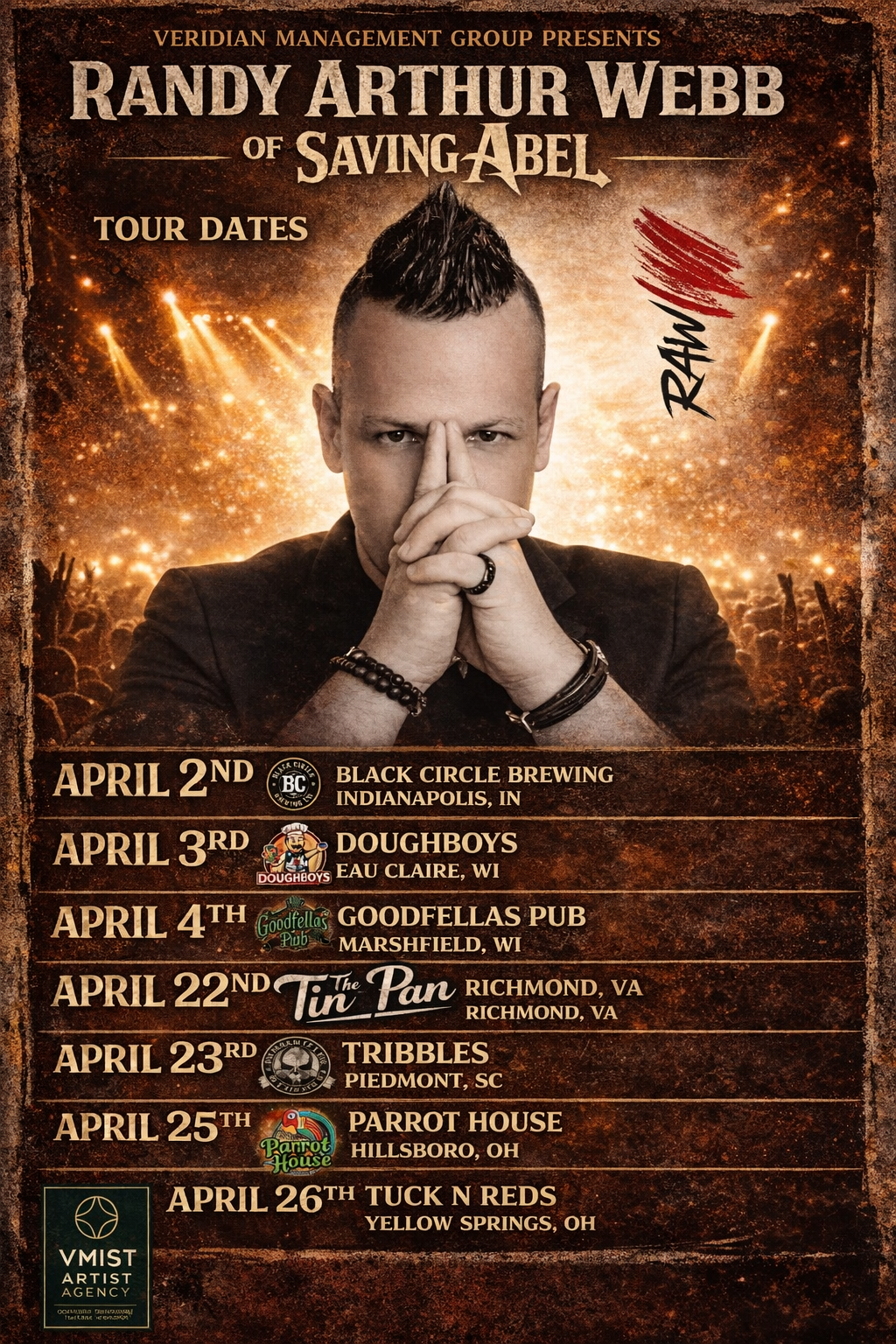 Randy Webb Tour Flyer